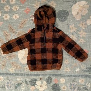 Old Navy 2T Plaid Sherpa Sweater
